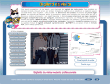 Tablet Screenshot of bigliettidavisita.iremat.it
