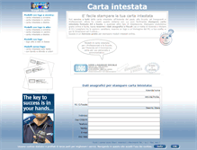 Tablet Screenshot of cartaintestata.iremat.it